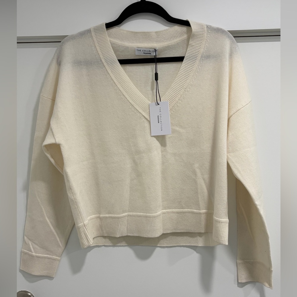 NAADAM Soft Cream V-Neck Sweater